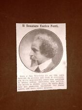 Enrico Ferri Senatore San Benedetto Po, 25 febbraio 1856 – Roma, 12 aprile 1929
