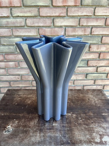 Vaso scultoreo sicart boccato - vaso,