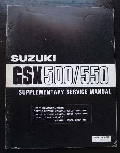 Suzuki gsx500 550 - gsx500/550, suppl
