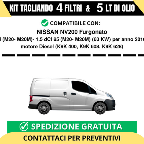 Tagliando per nissan - nissan, nv200