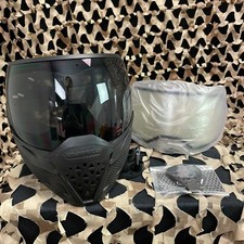 NUOVA maschera paintball Empire EVS - nero/nero con lenti ninja e trasparenti (21675)