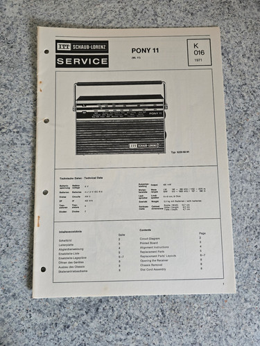 Manuale servizio originale - di,