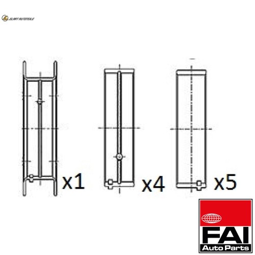 Cuscinetto albero motore - albero,