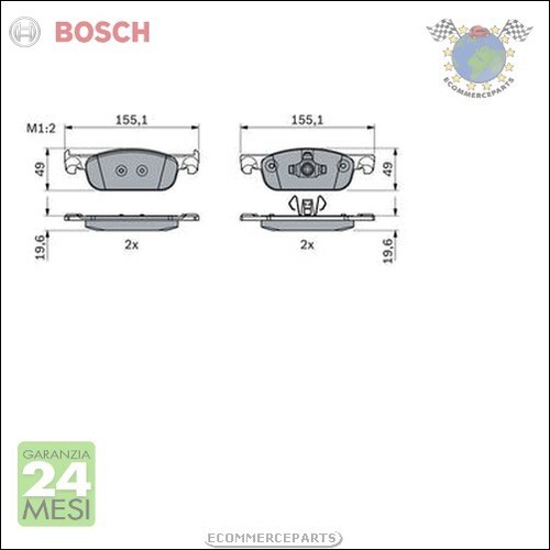 Kit pastiglie freno bosch - kit,