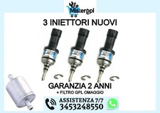 3 INIETTORI PER BRC GPL BLU