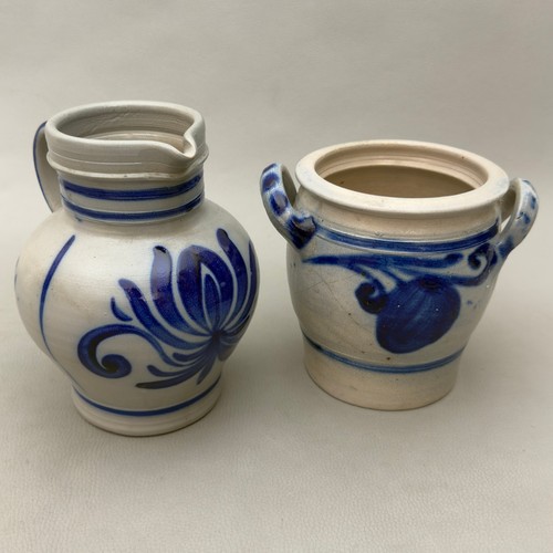 Antica coppia brocca vaso gres - coppia,