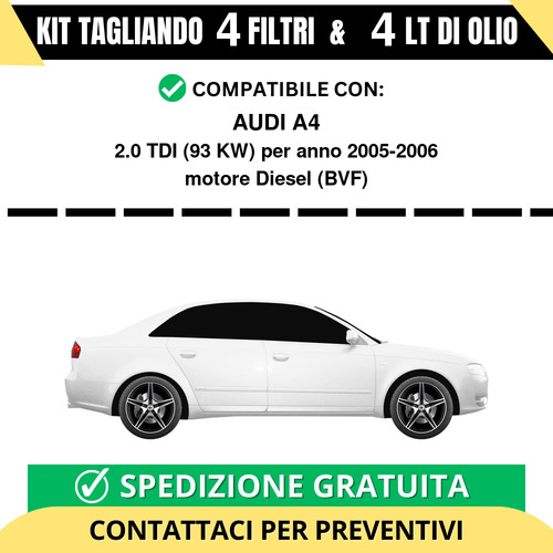 Tagliando per audi 0 - audi, tdi