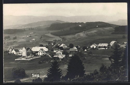 Saig panorama con - con, chiesa