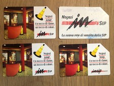 4 SCHEDE TELEFONICHE SERIE “NEGOZI INSIP” - GOLDEN 349-350-352-353