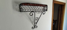 Consolle da parete in ferro battuto prima metà Novecento 