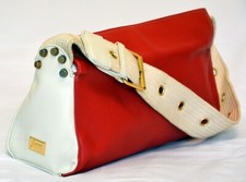 Borsetta a spalla Gattinoni rossa e bianca