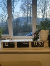 SOLIDARI Dator 60 Clock - Horizontal White - Italian Version