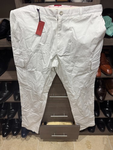 Pantaloni cargo bianchi isaia - bianchi,