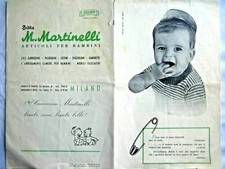 CATALOGO CARROZZINE PASSEGGINI GIOCATTOLI 1951 DITTA  MARTINELLI Milano