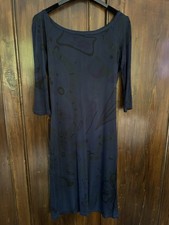 EMILIO PUCCI ABITO DONNA DRESS WOMAN VINTAGE Size 46 Blu Notte E Nero