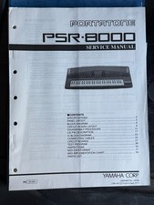 Manuale di servizio tastiera portatile originale Yamaha PSR-8000