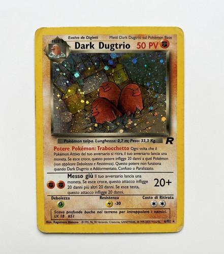 Pokémon dark dugtrio - pokémon, holo