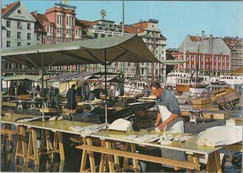 Mercato del pesce bergen - del,