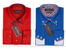 Lusso Uomo Casual Rosso Doppio