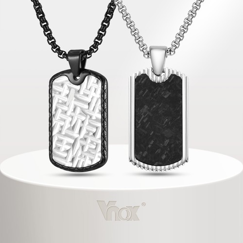 Vnox collane targhetta - collane,