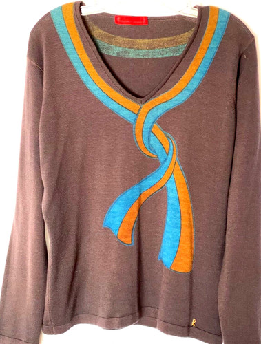 Maglione lana marrone - , roberta