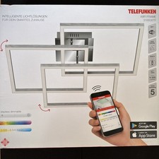Telefunken WiFi FRAME Plafoniera LED 40W Smart Home CCT RGB Dimmerabile 4500lm