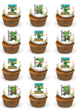 Topper per cupcake Minecraft