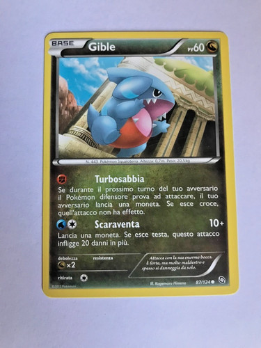 Carta pokemon gible stirpe - stirpe, dei