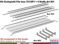 Kit da incasso Mobile Pensile cm. 60 Scolapiatti Acciaio Interno 55,6 + 4 Staffe