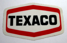 Adesivo pubblicitario texaco - adesivo,