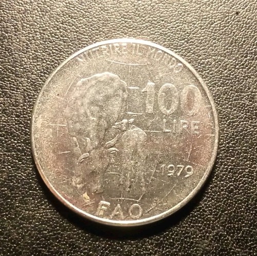 Moneta 100 lire italia - lire, 1979