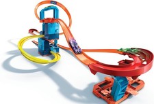 Pista Hot Wheels Track Builder Unlimited 4in1 con 2 Accelleratori a Batteria