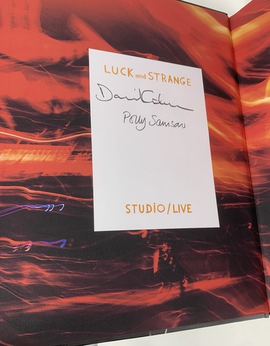 David gilmour signed - gilmour, luck
