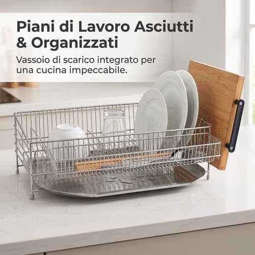 Scolapiatti per piatti moderno - piatti,
