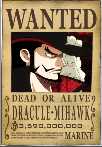 One piece wanted mihawk - piece,