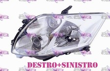 COPPIA FARI FANALE PROIETTORE DX+SX PER TOYOTA AURIS 07>09 2007-2009 IMP.VALEO