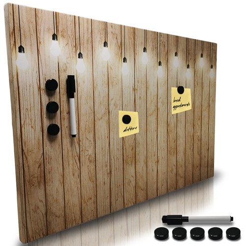 Lavagna magnetica design - lavagna, legno