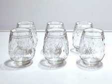 Bicchieri CYNAR vintage 6 Pz. liquore carciofo pubblicitario vetro da collezione