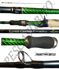 canna kermit bait casting  2.10mt 14/35g carbonio pesca spigola bass luccio