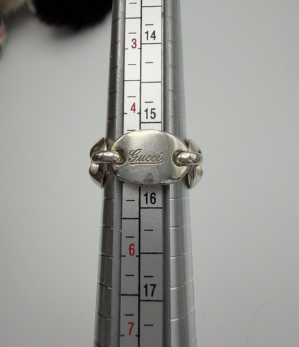 Autentico anello gucci - gucci, argento