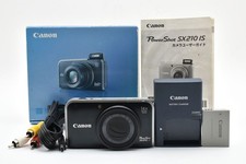 【Quasi come nuovo】Canon PowerShot SX210 IS fotocamera digitale nera 14,1 MP 14x dal Giappone