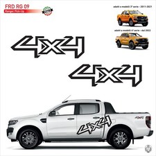 ADESIVI 4 x 4  CASSONE LATERALE SPORTELLO POSTERIORE RANGER pick up RG 09