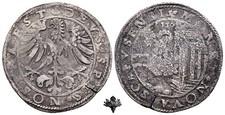 SVIZZERA tallero di tallero 1550 RARA ARGENTO moneta d'argento Sciaffusa Svizzera