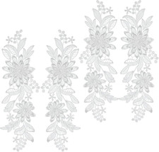 4 PCS White Flower Lace