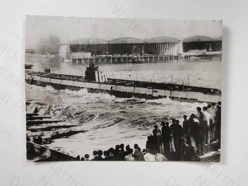 German submarine boat launch - u-boat,