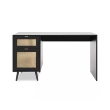 Scrivania Nera 130x55 cm con