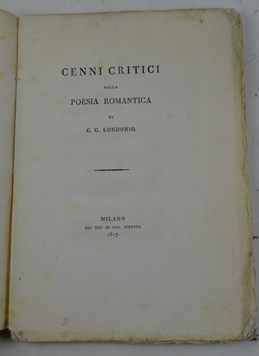 Londonio cenni critici - londonio,