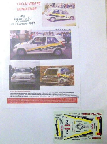 Renault turbo criterium - 5, gt