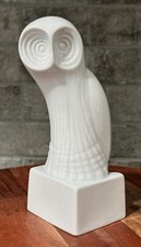 Statuina gufo porcellana