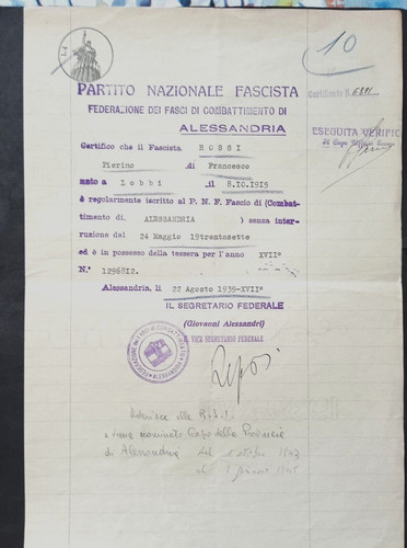 Documento carta bollata f - carta,